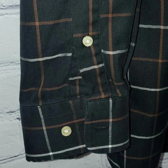 Jos. A. Bank Long-sleeved Plaid Mens Size XL 100% Cotton Extra Buttons - Picture 3 of 8